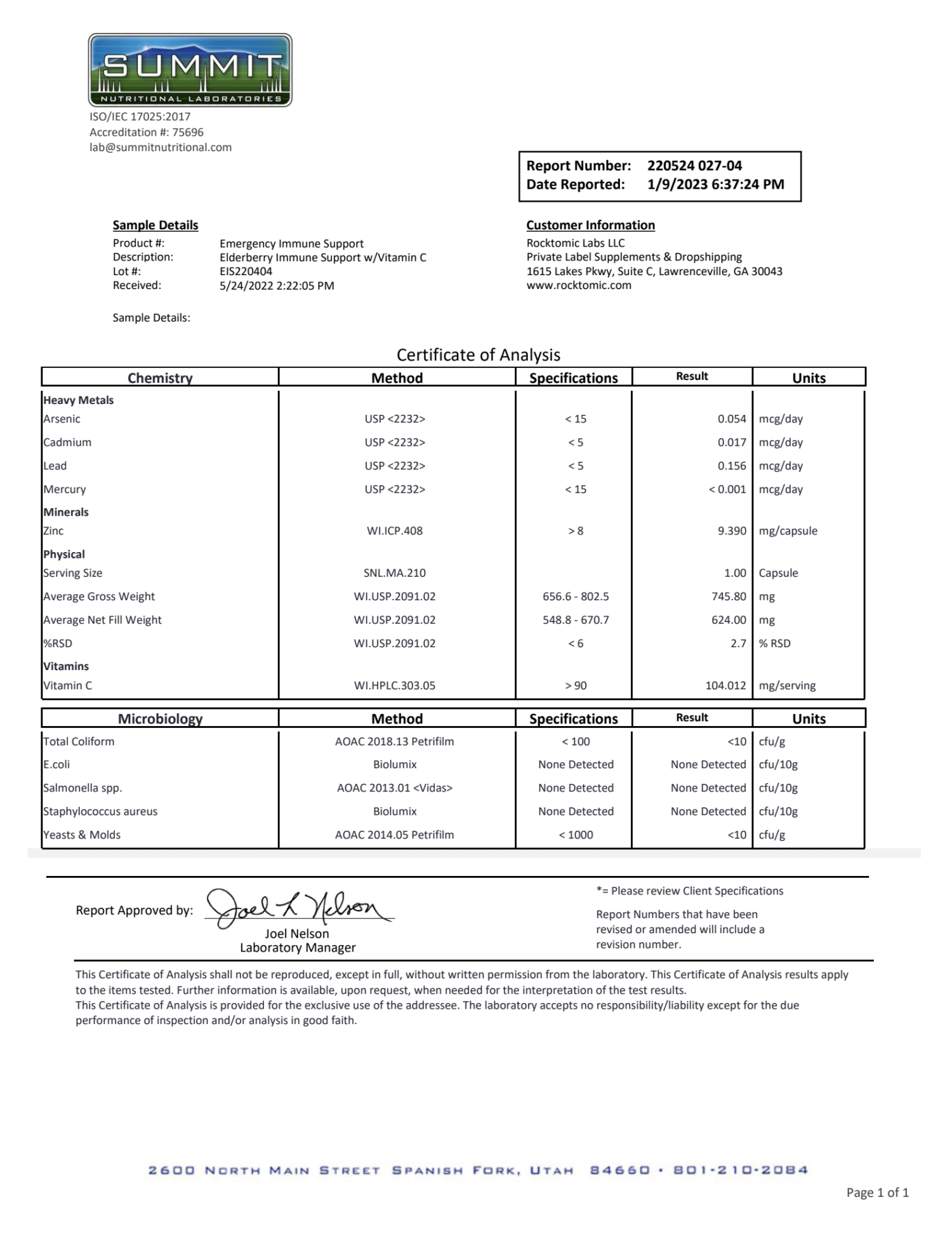 Premium Vitamin C Immune Support w/ Elderberry - Image 3